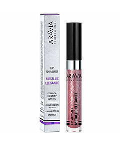Aravia Professional Metallic Elegance Lip Shimmer 05 - Жидкая помада-металлик для губ, оттенок малиново-розовый 5.5 мл 